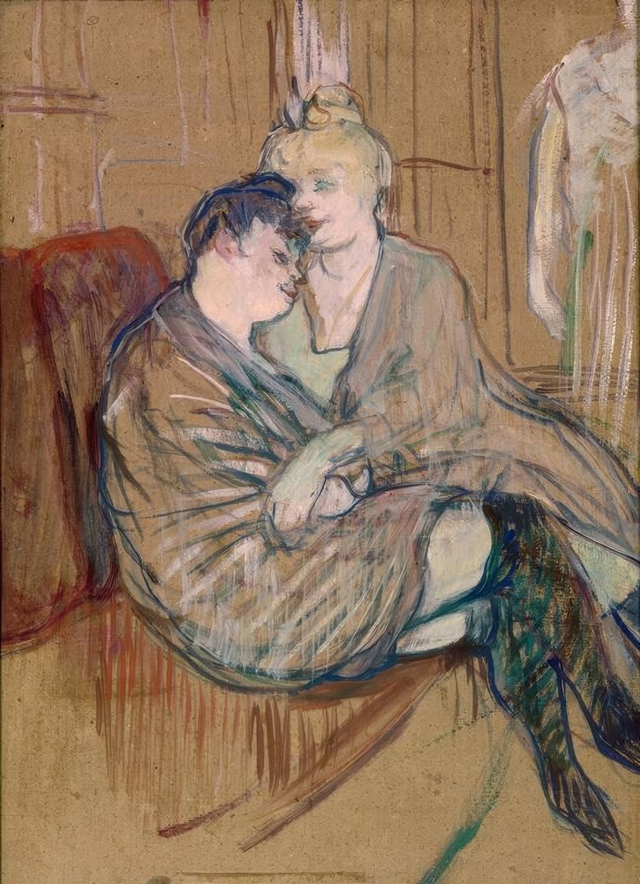 Les deux amies - Henri de Toulouse-Lautrec