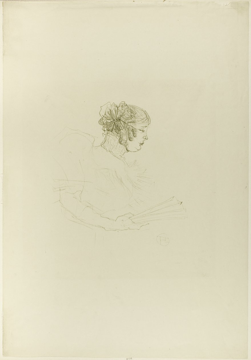 Luce Myrès, de profil - Henri de Toulouse-Lautrec