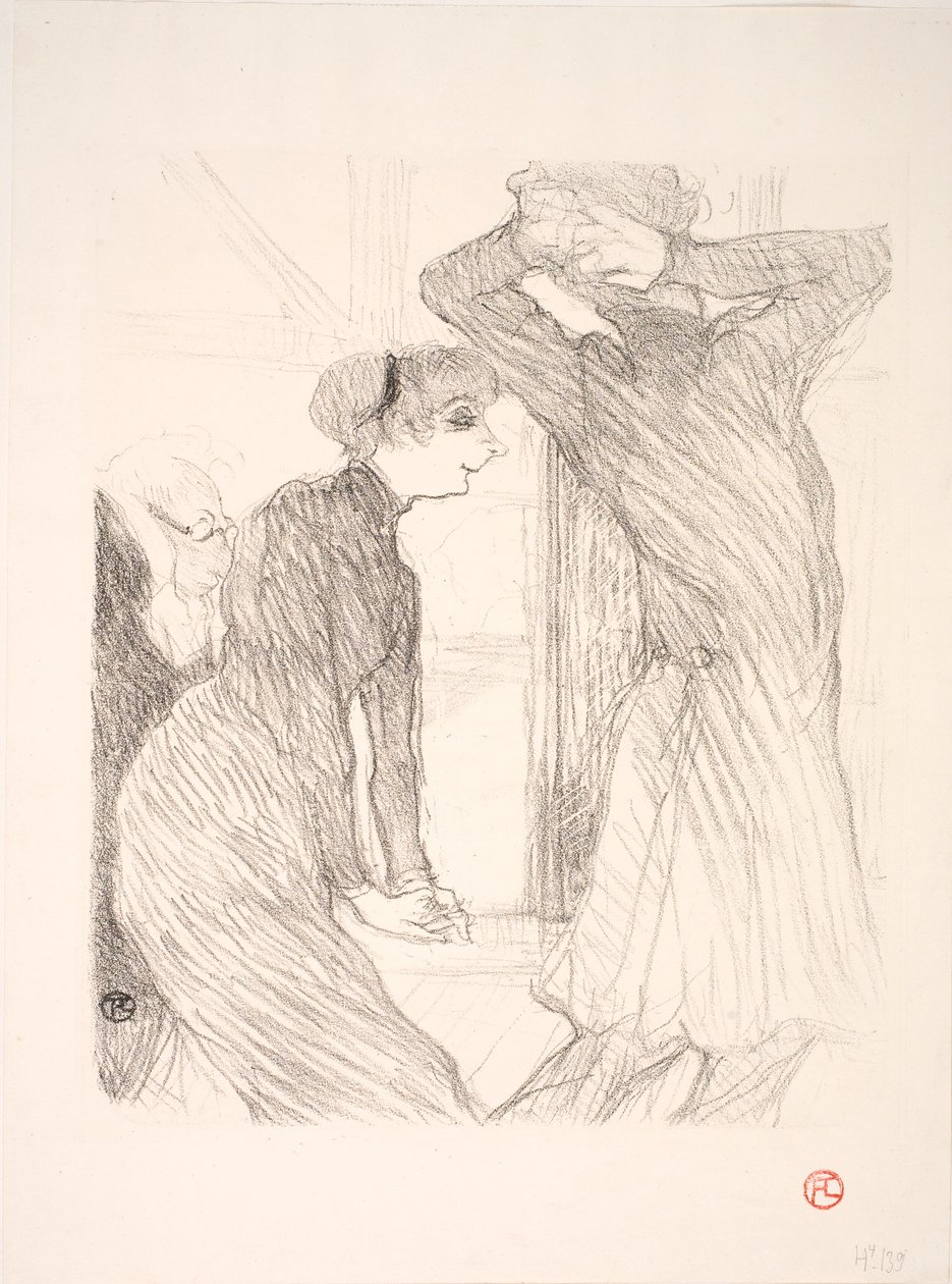 Lugné Poë et Berthe Bady dans Au-dessus des Forces Humaines - Henri de Toulouse Lautrec