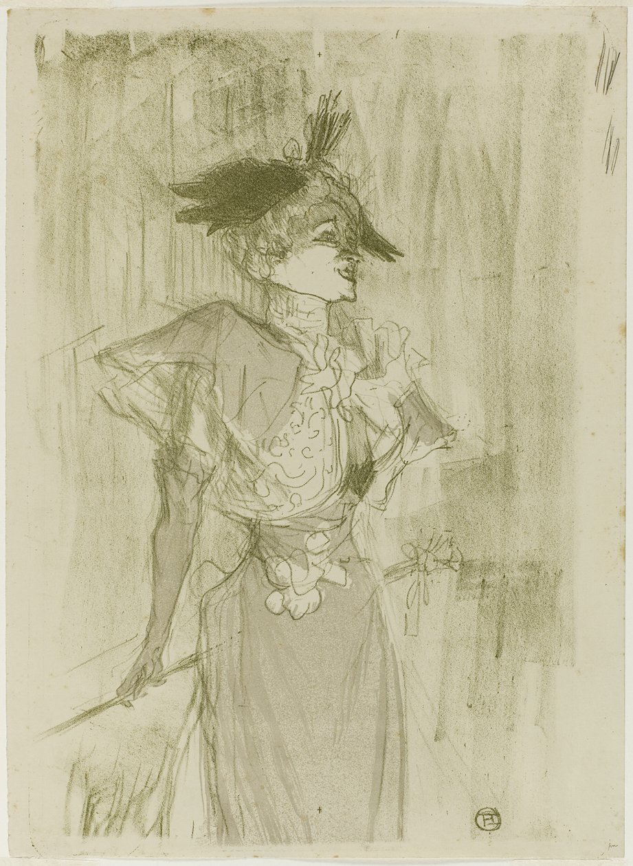 Mademoiselle Marcelle Lender, debout - Henri de Toulouse Lautrec