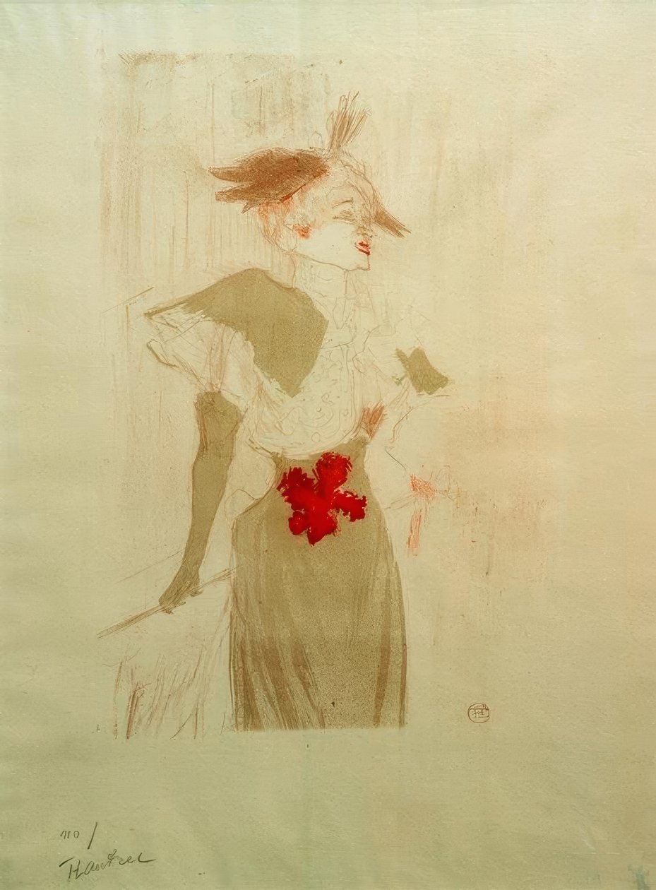 Mademoiselle Marcelle Lender, debout - Henri de Toulouse Lautrec