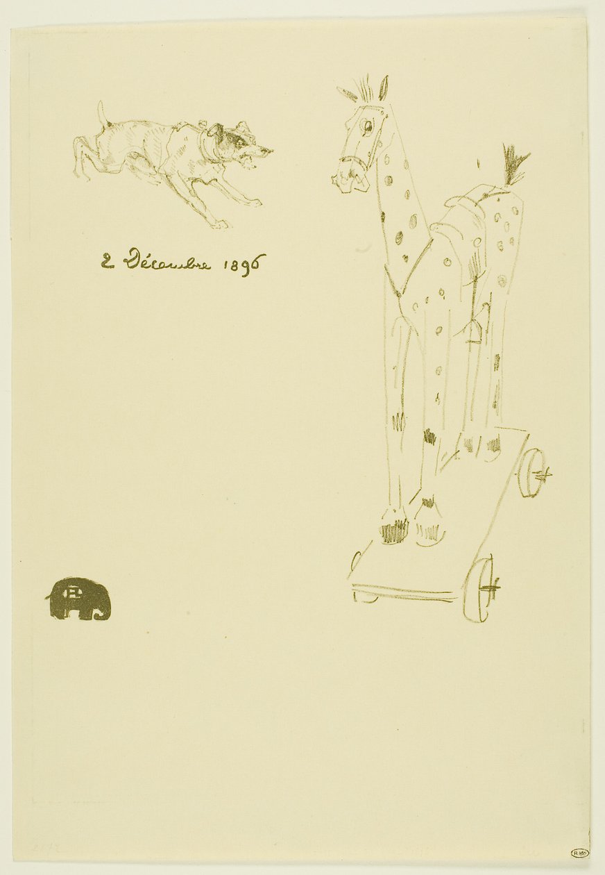 Menu Sylvain - Henri de Toulouse Lautrec