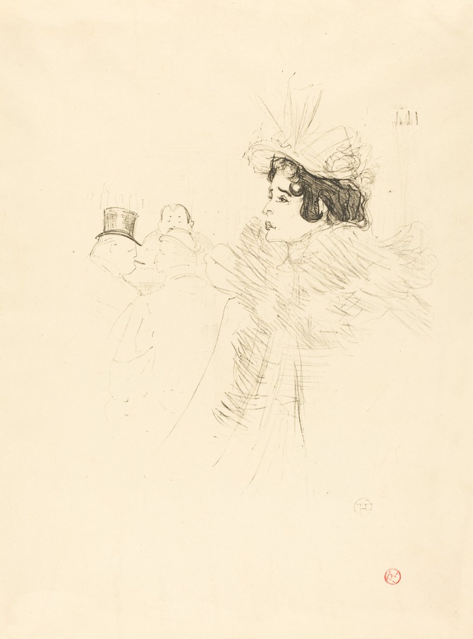 Miss May Belfort au bar irlandais et américain, rue Royale, 1895 - Henri de Toulouse Lautrec
