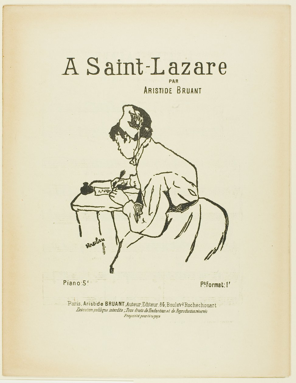 À Saint-Lazare - Henri de Toulouse Lautrec