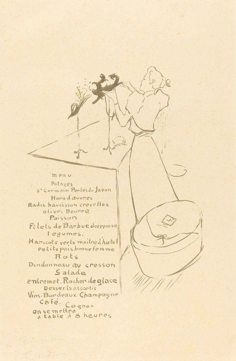 La Modiste - Renée Vert, 1893 - Henri de Toulouse Lautrec