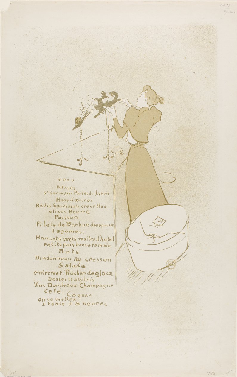 La modiste, Renée Vert - Henri de Toulouse Lautrec