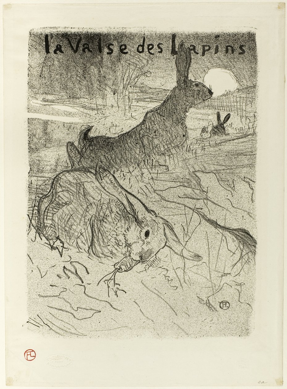 La valse des lapins - Henri de Toulouse Lautrec