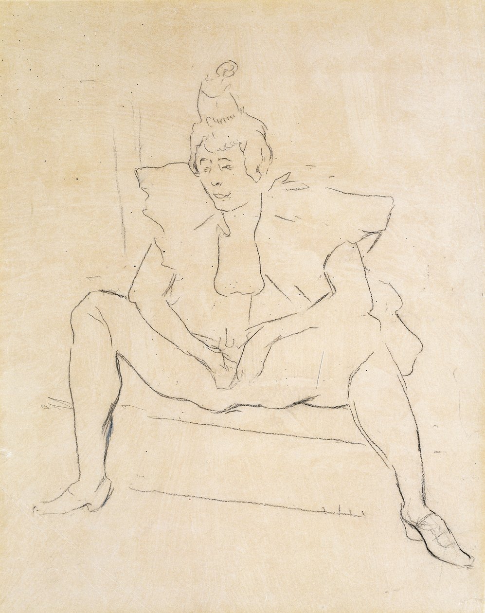 Le Clown assis - Henri de Toulouse Lautrec