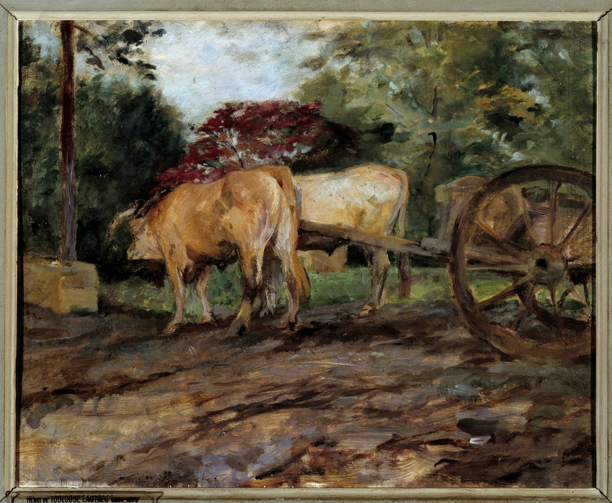 Les bœufs sous le joug - Henri de Toulouse Lautrec