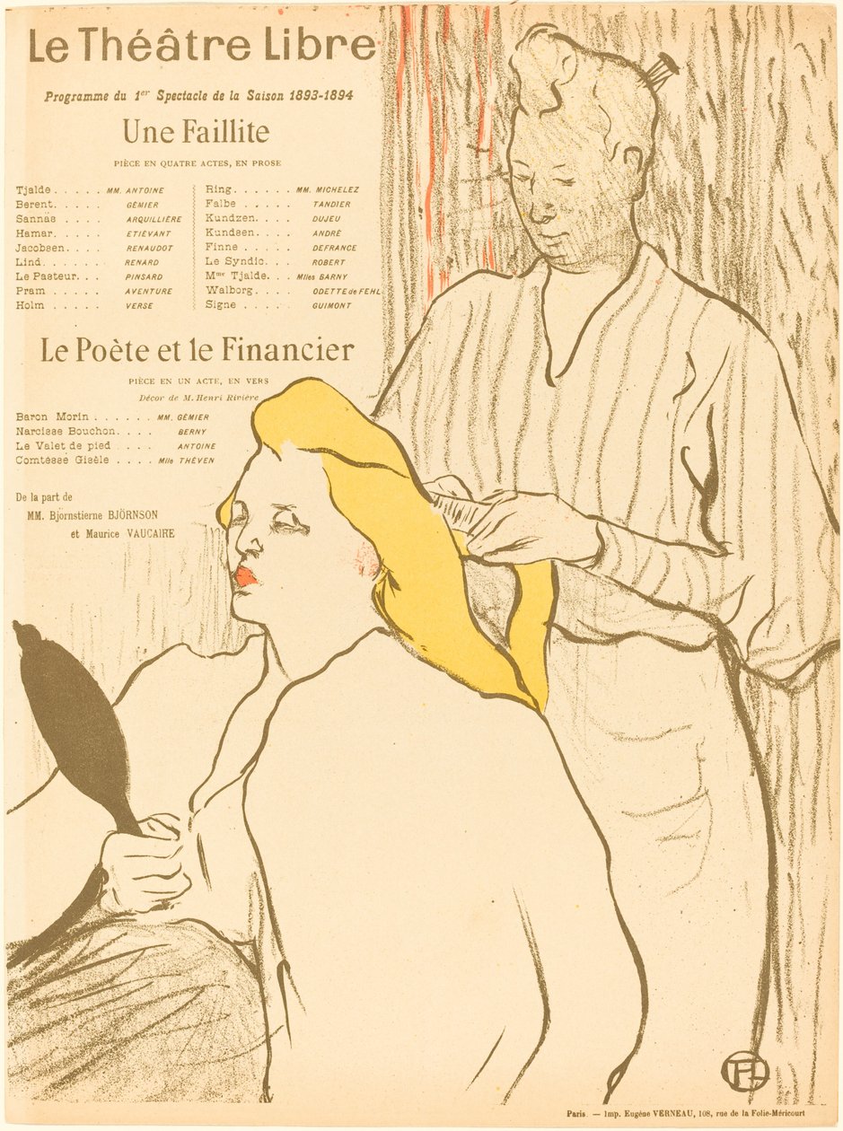 Une faillite; Le poète et le financier - Henri de Toulouse Lautrec