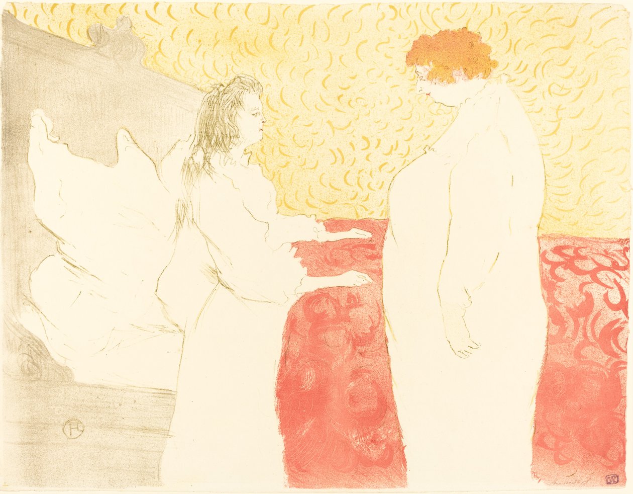 Femme au lit, profil - Henri de Toulouse Lautrec