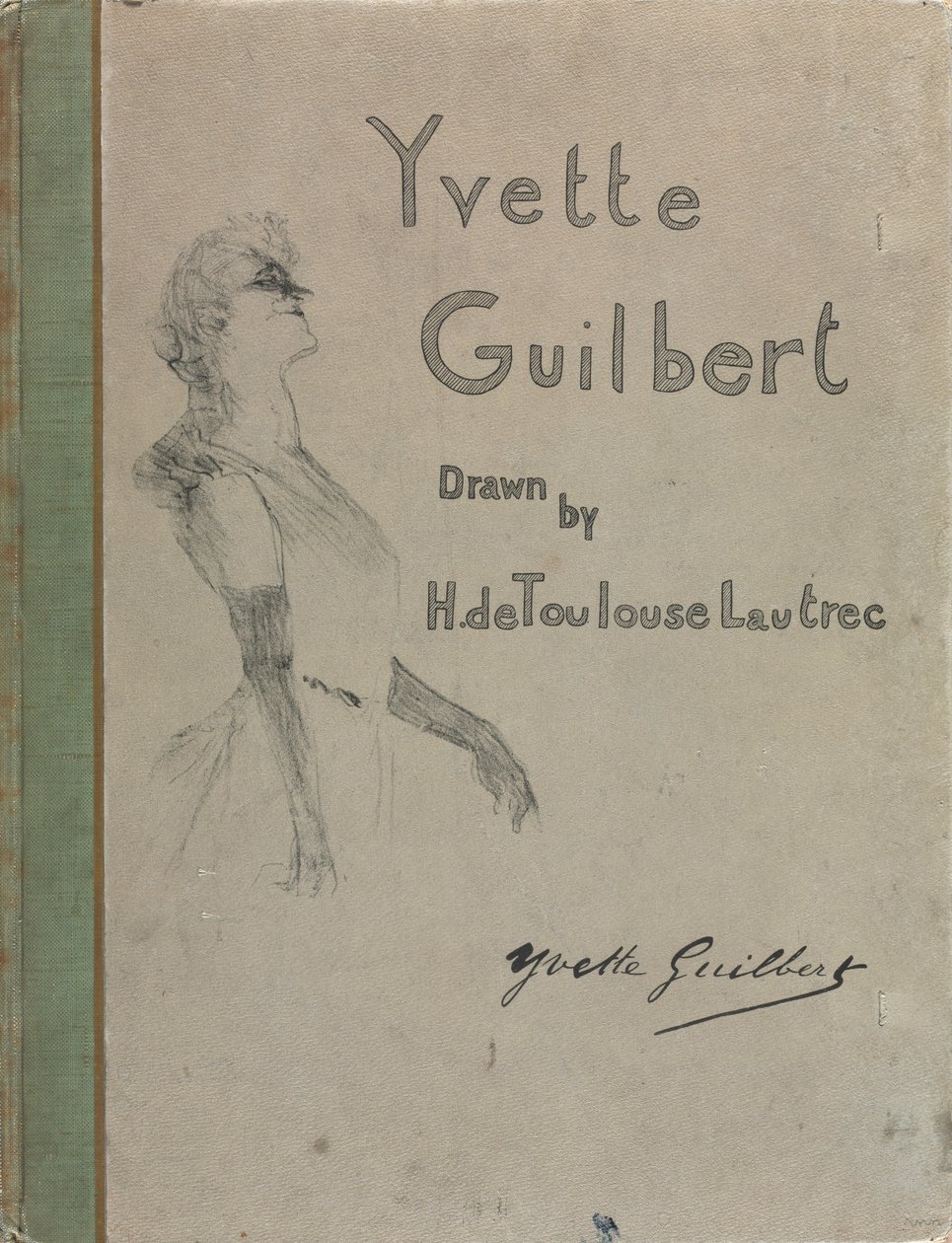 Yvette Guilbert-Série anglaise: Couverture - Henri de Toulouse Lautrec