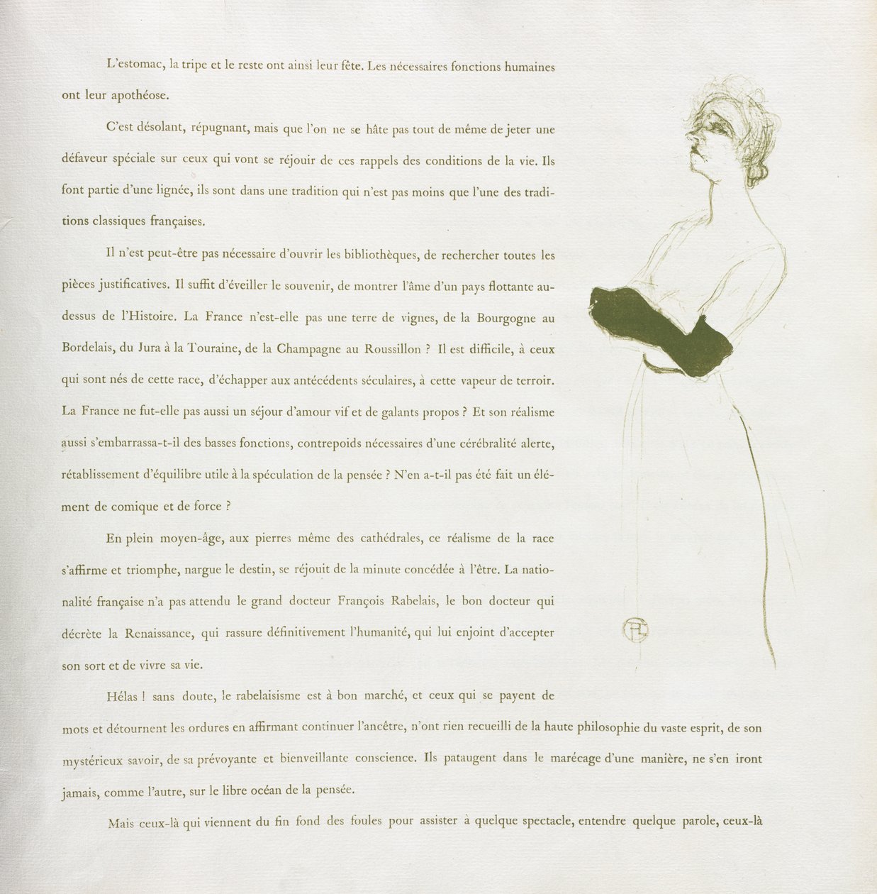 Yvette Guilbert - Série française : N° 10 - Henri de Toulouse Lautrec