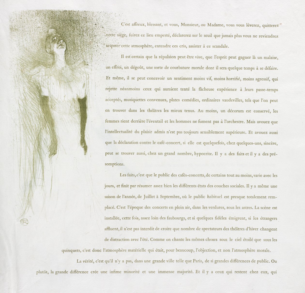 Yvette Guilbert - Série française : N° 3 - Henri de Toulouse Lautrec