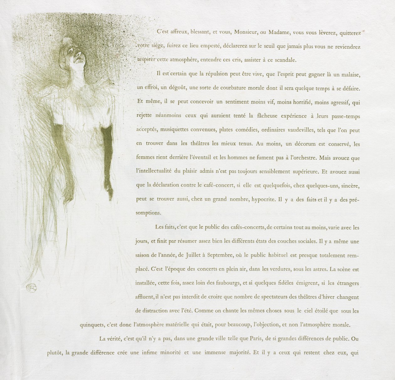 Yvette Guilbert-Série Française : No. 3, 1894 - Henri de Toulouse Lautrec