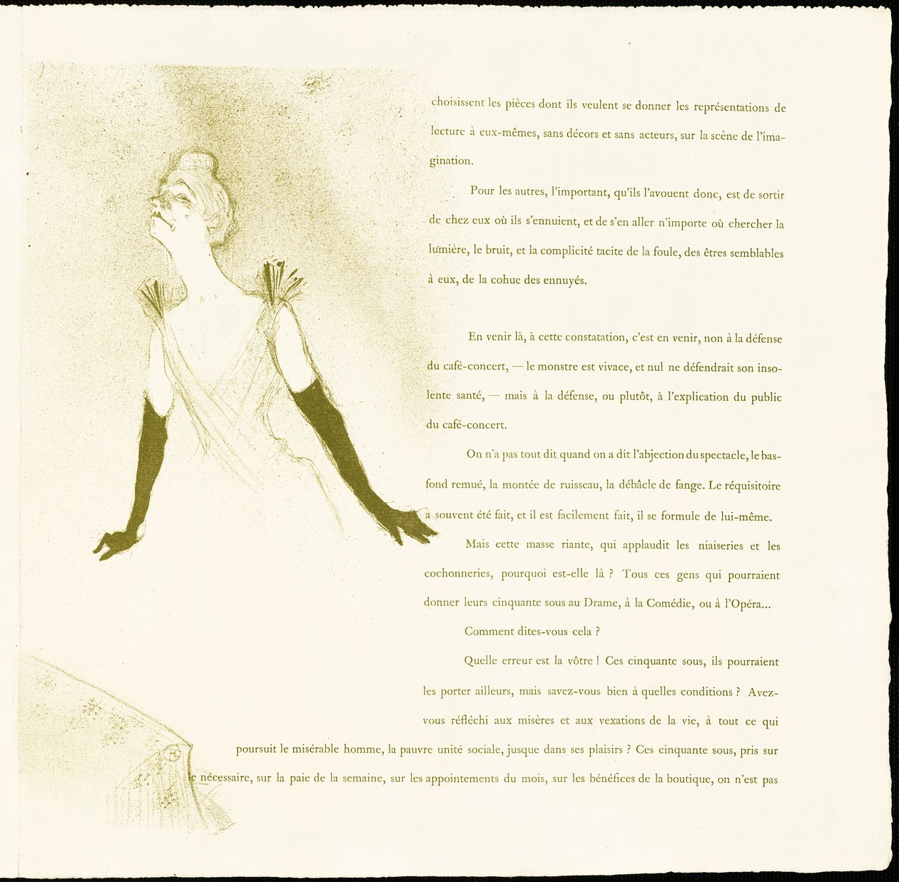 Yvette Guilbert - Henri de Toulouse Lautrec