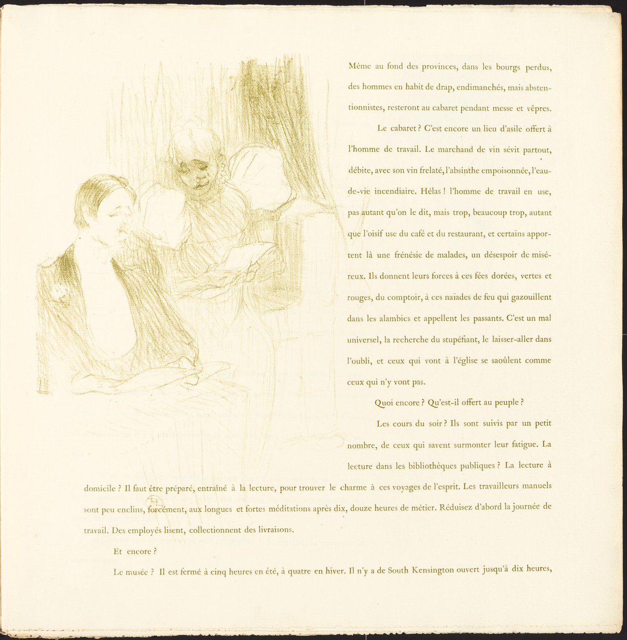 Yvette Guilbert, 1894 - Henri de Toulouse Lautrec