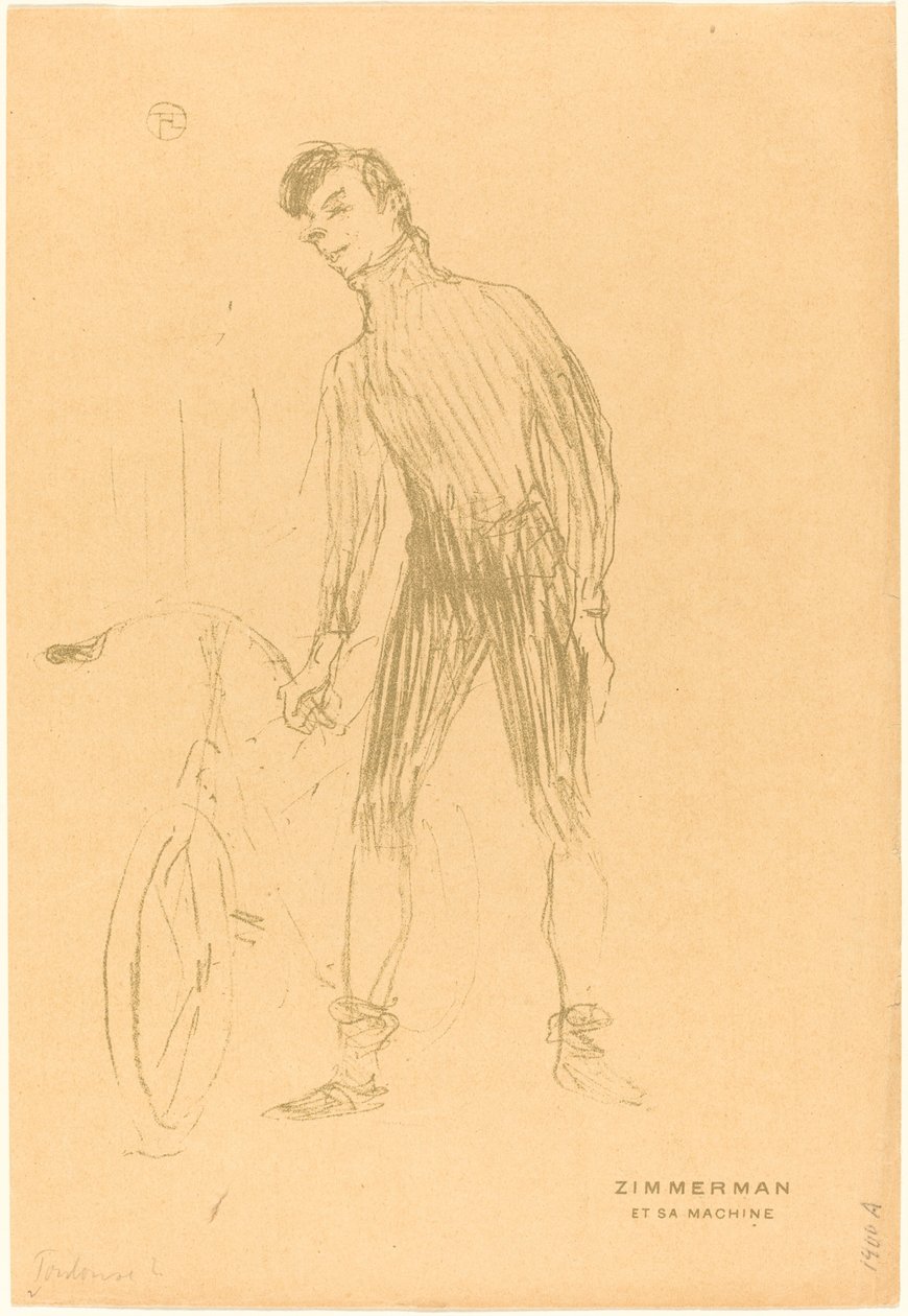 Zimmerman et sa machine, 1895 - Henri de Toulouse Lautrec