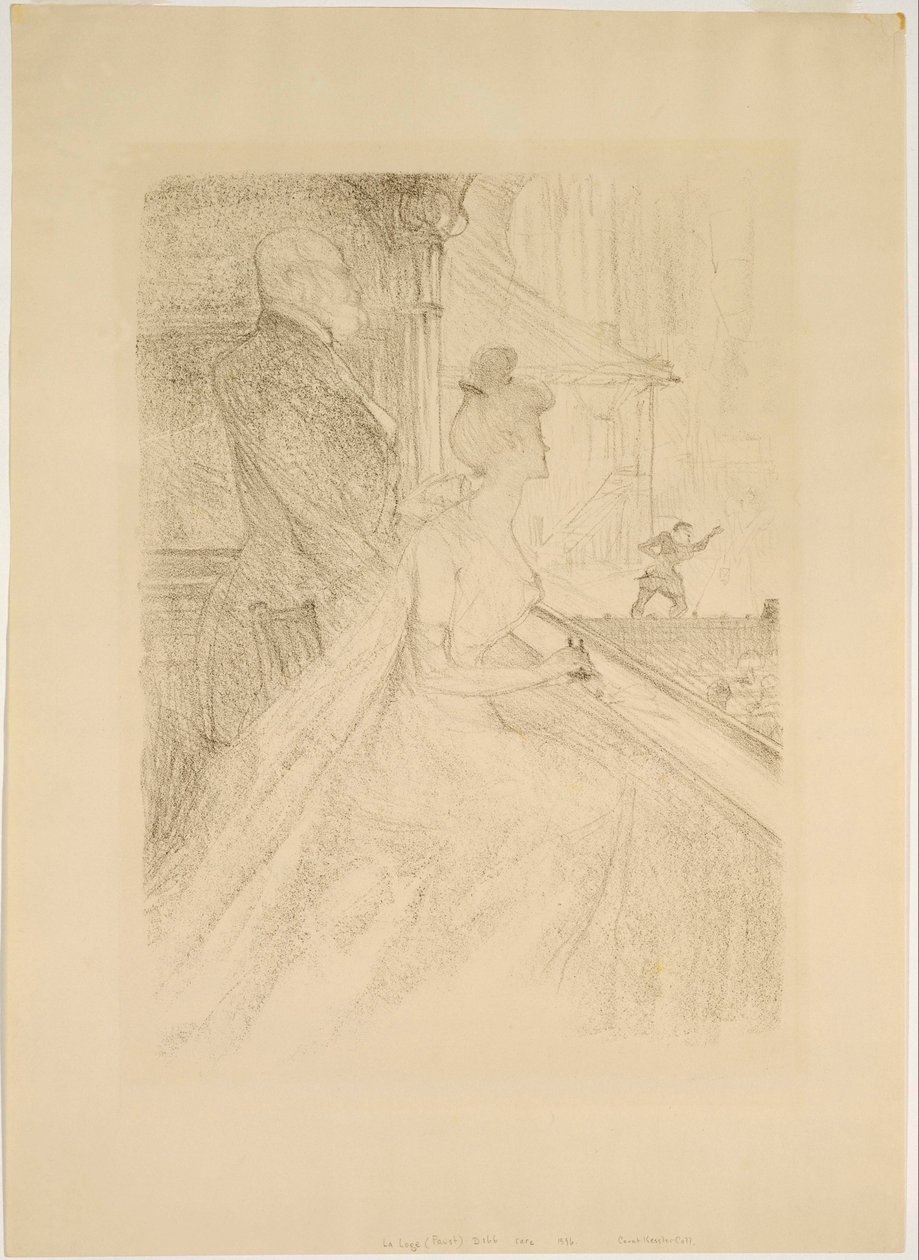 La Loge : Une représentation de Faust - Henri de Toulouse Lautrec