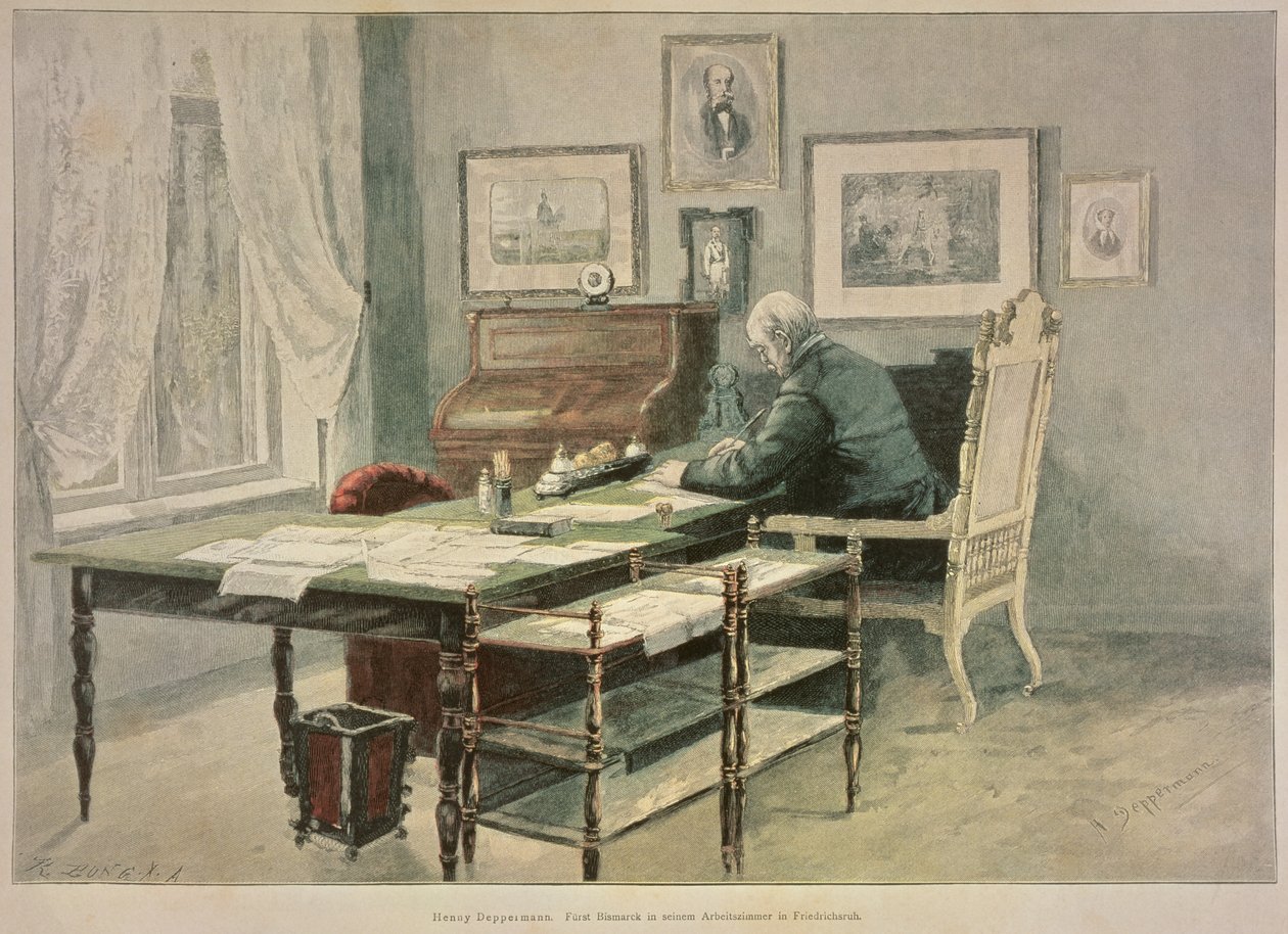 Prince Bismarck dans son étude à Friedrichsruh - Henriette Deppermann