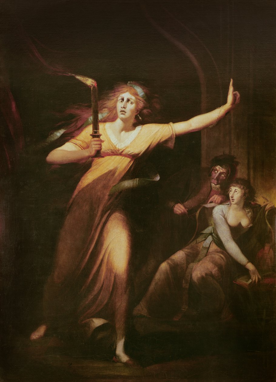 Lady Macbeth somnambule, 1783 - Johann Heinrich Füssli