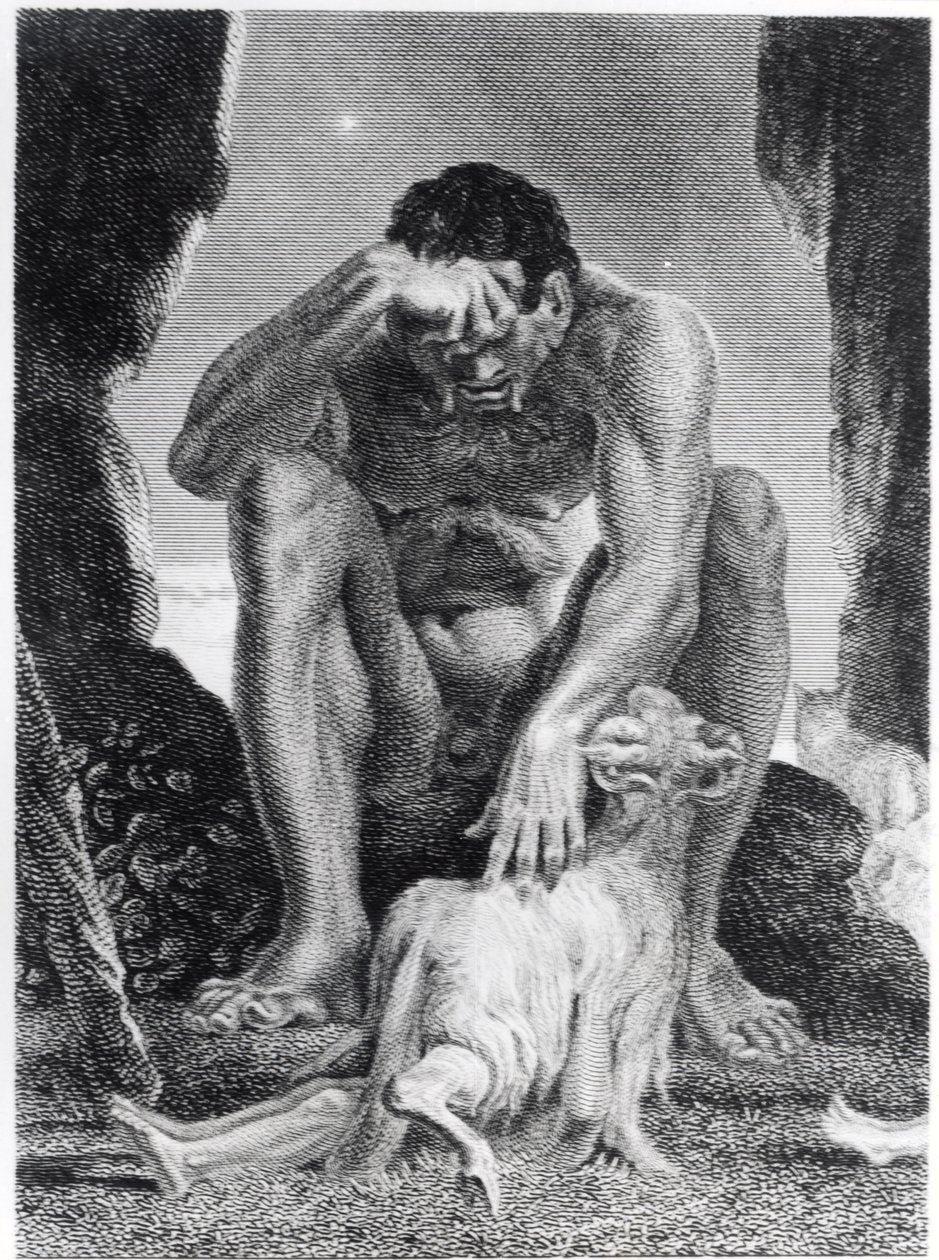 Ulysse échappant au Cyclope Polyphème, gravé par I.G. Walker, 1808 - Johann Heinrich Füssli