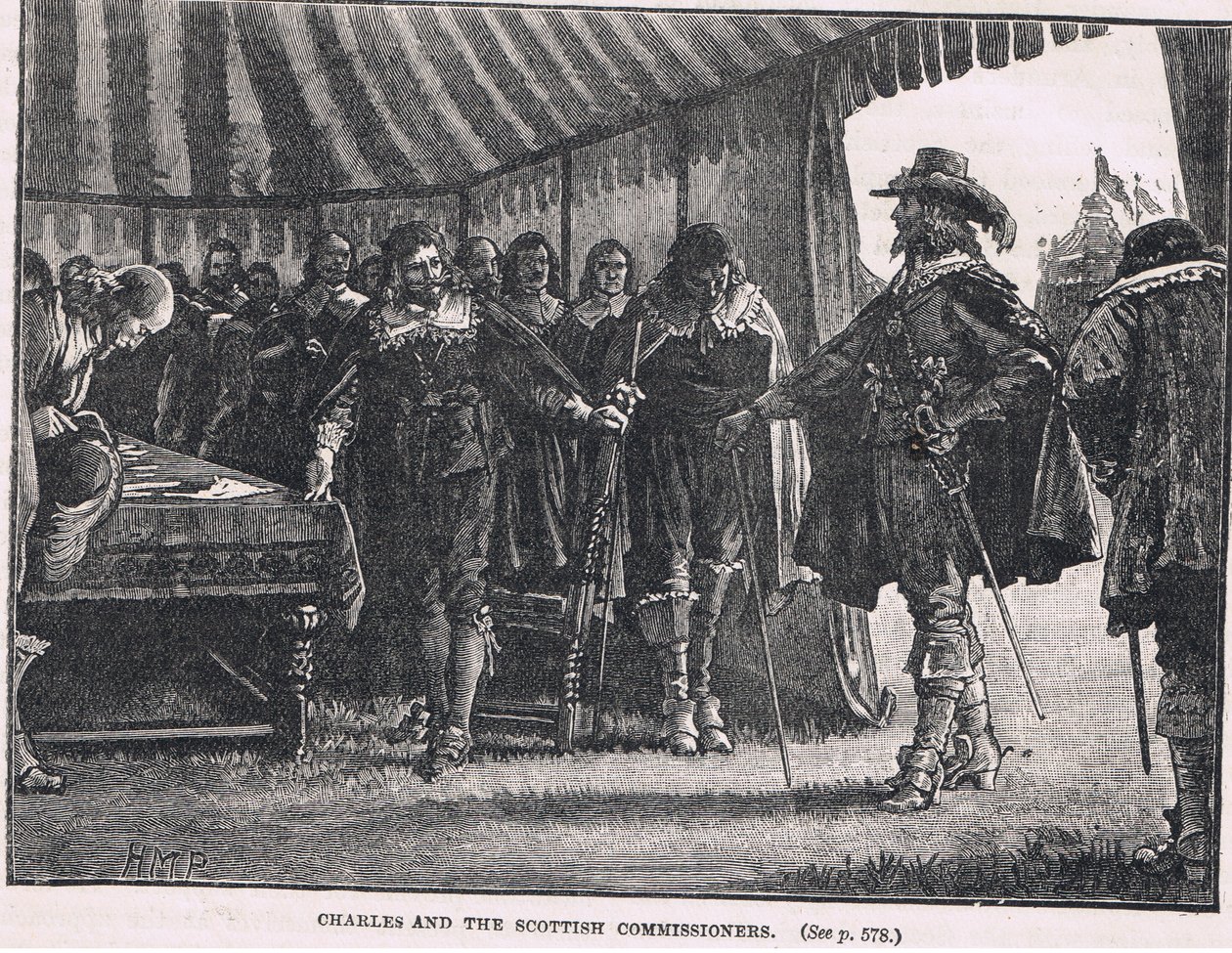 Charles et les commissaires écossais 1639 - Henry Marriott Paget
