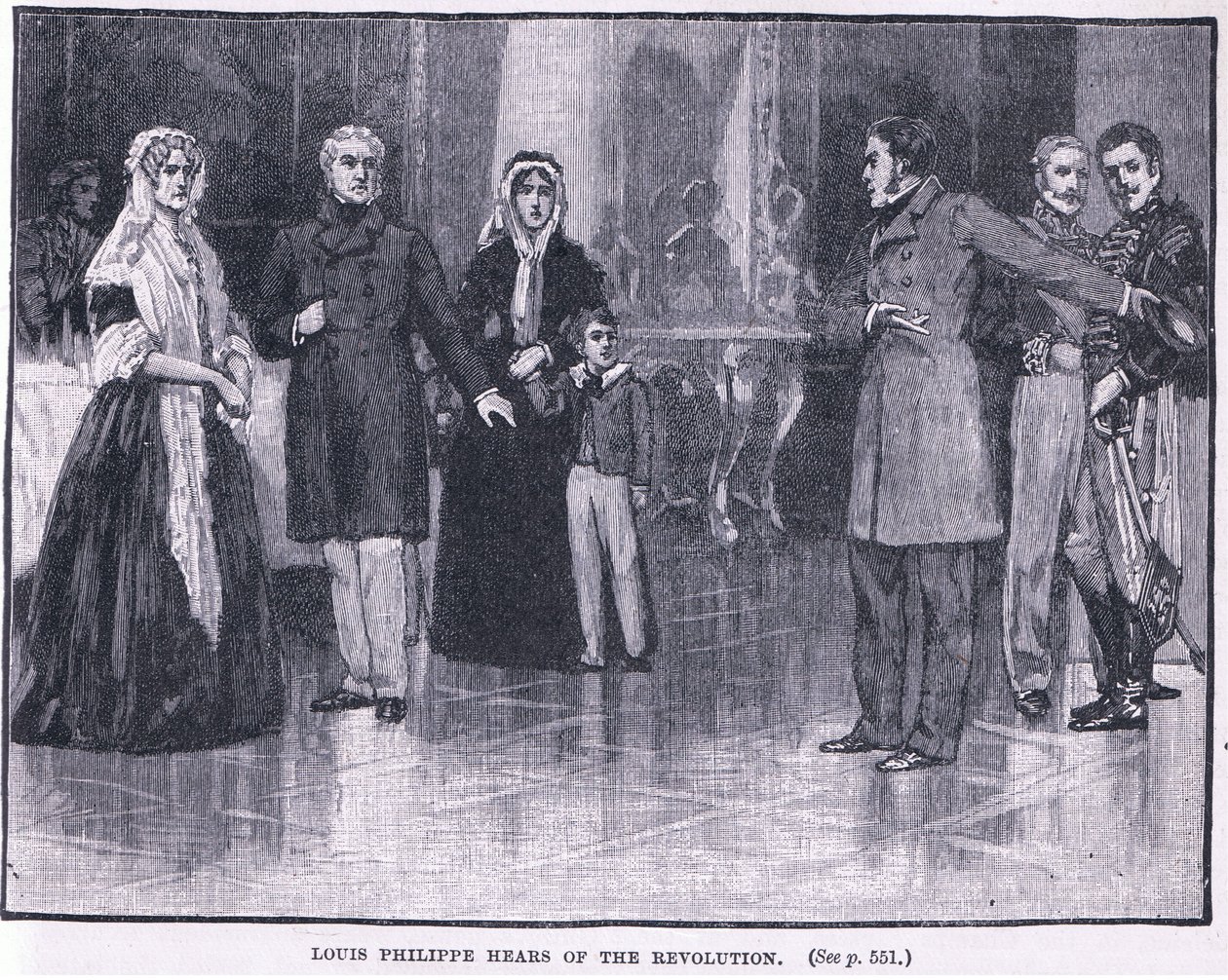 Louis Philippe apprend la révolution AD 1847 - Henry Marriott Paget