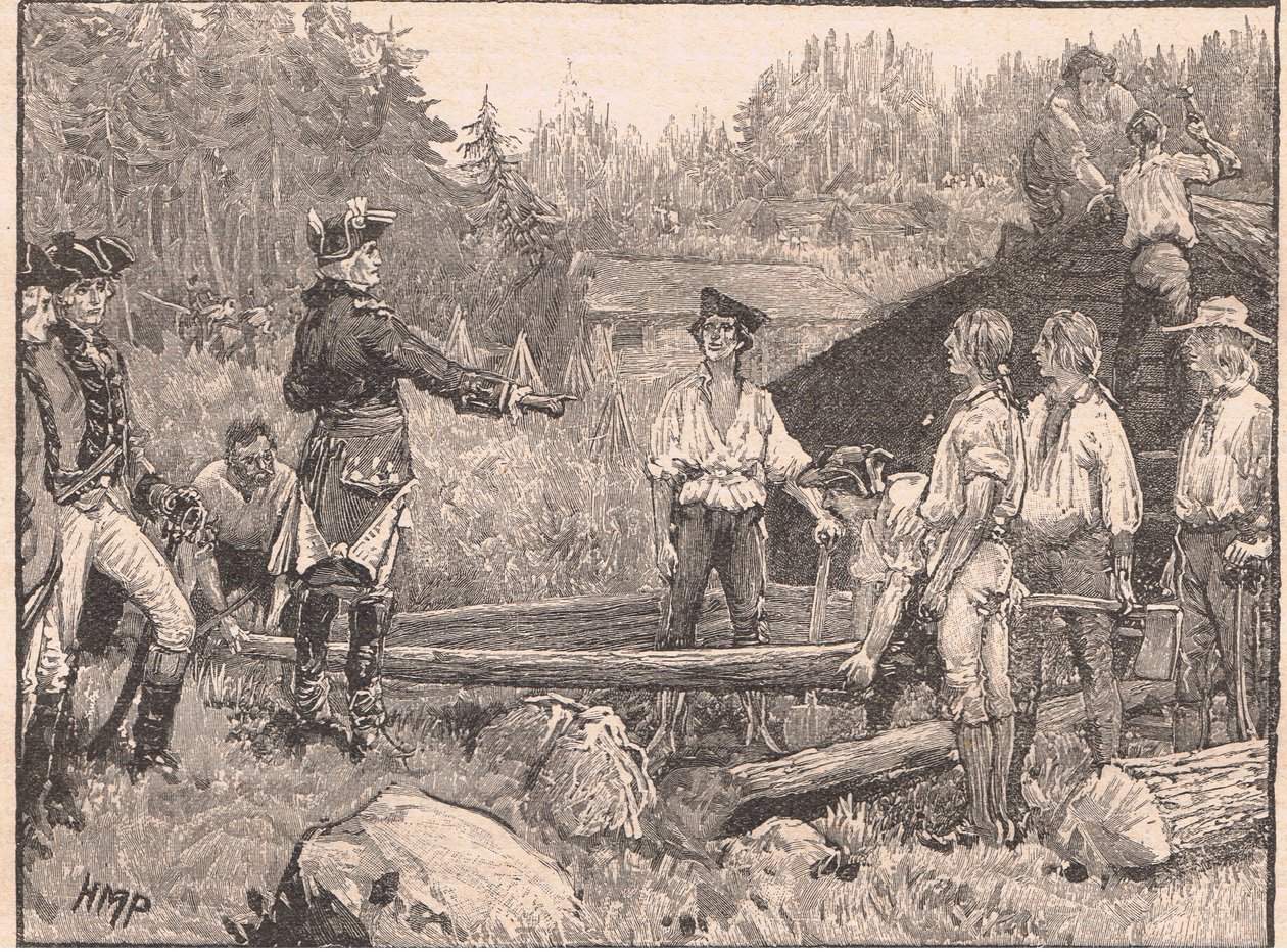 Washington et ses hommes à Valley Forge en 1777 - Henry Marriott Paget