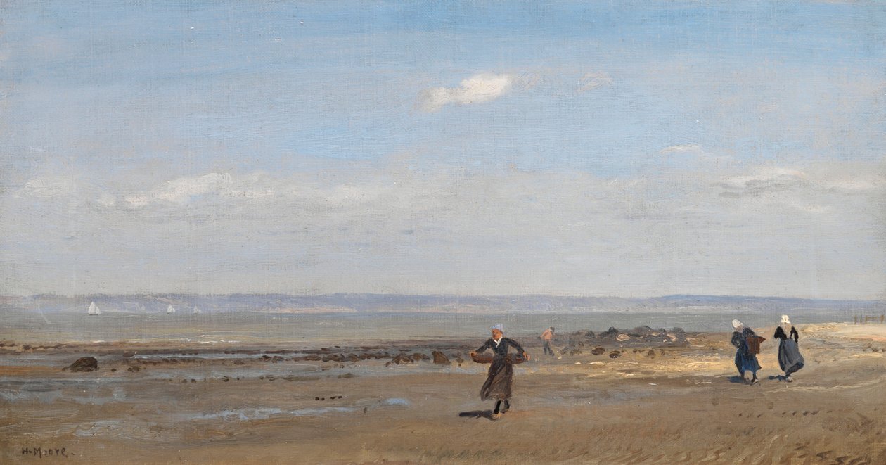 Femmes sur la plage à marée basse - Henry Moore