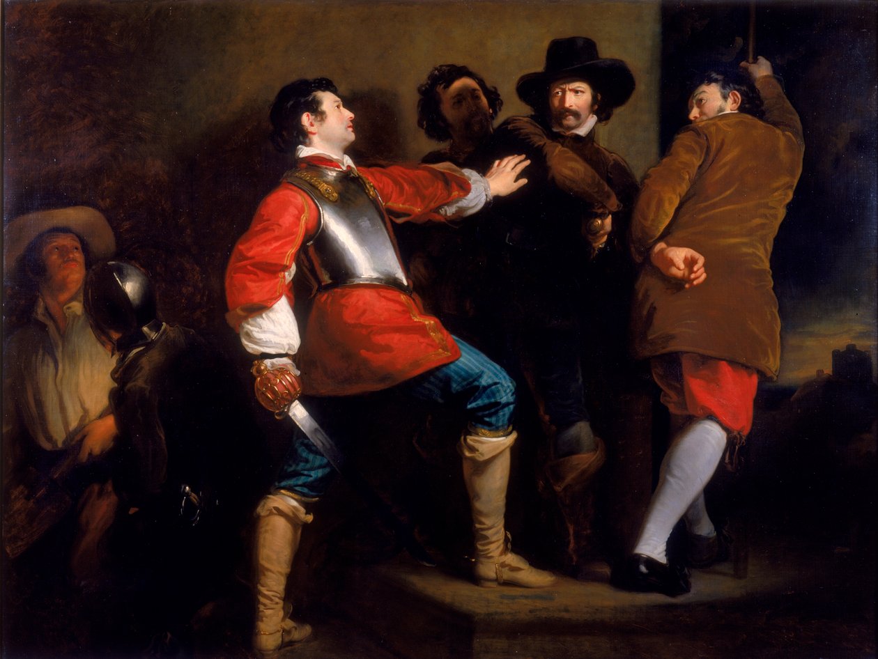 La découverte du complot de la poudre à canon et la capture de Guy Fawkes, vers 1823 - Henry Perronet Briggs