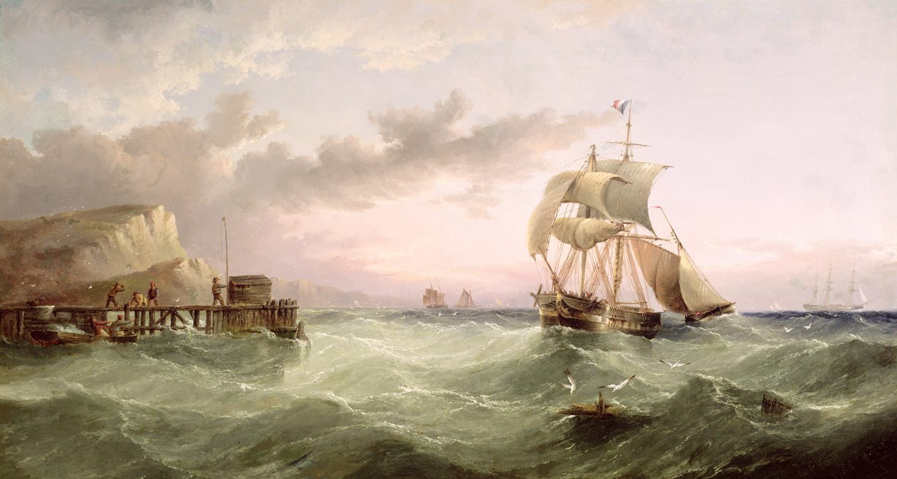 Navigation au large des falaises de Speeton, Yorkshire - Henry Redmore