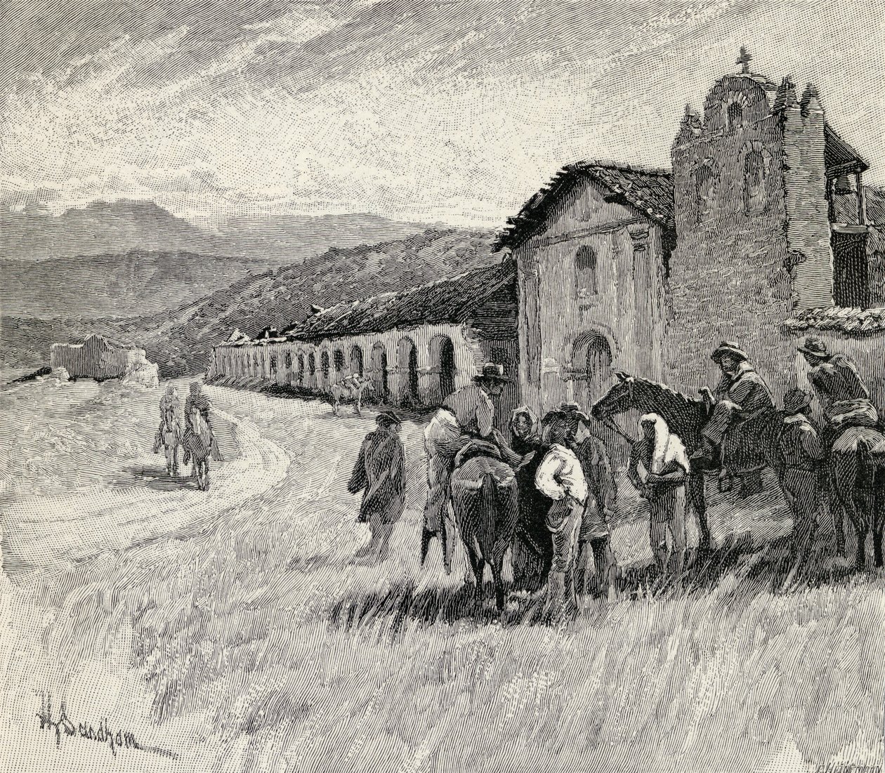 Mission Santa Ynez ou Ines, Solvang, Californie, de 