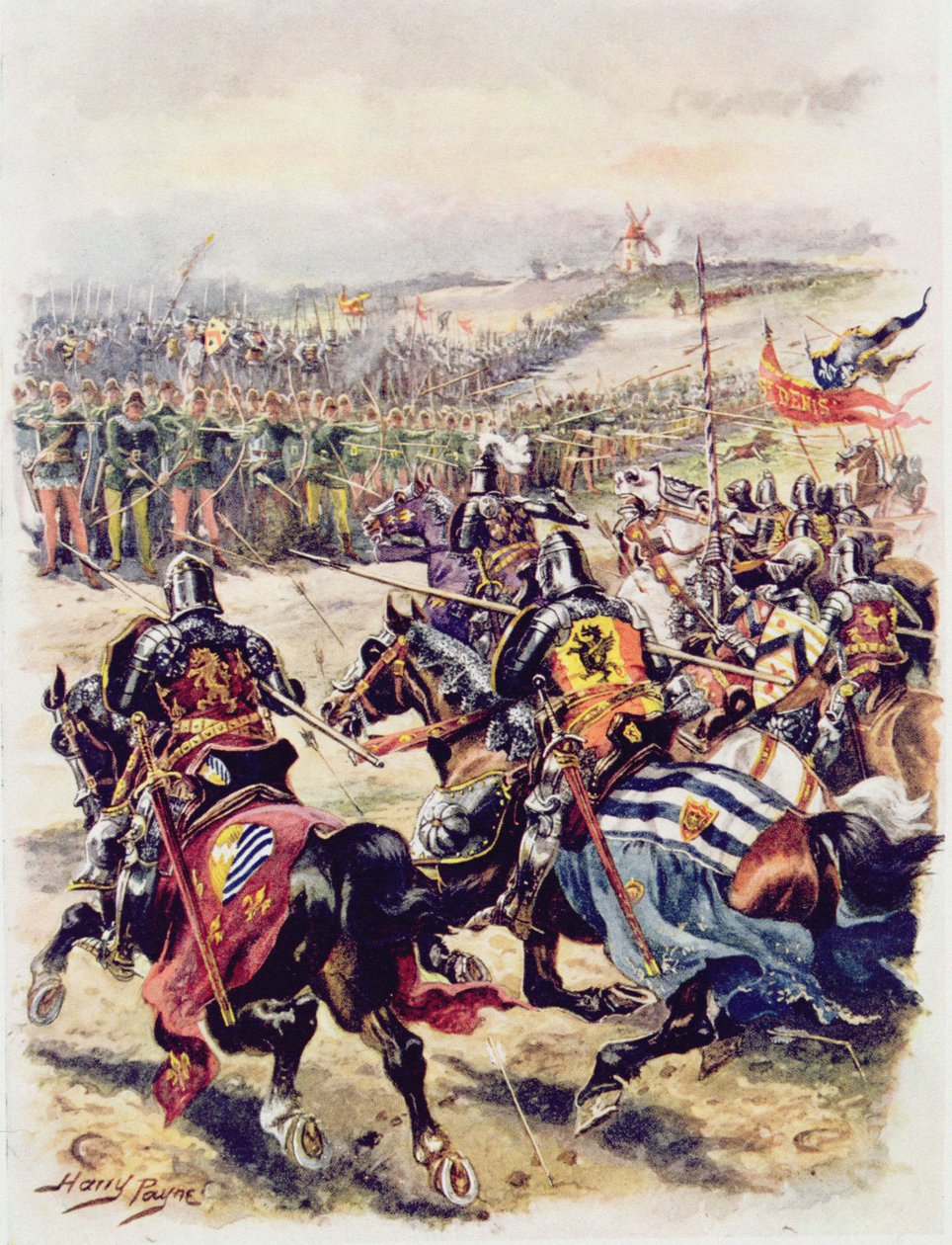 Charge de la cavalerie française, illustration pour 