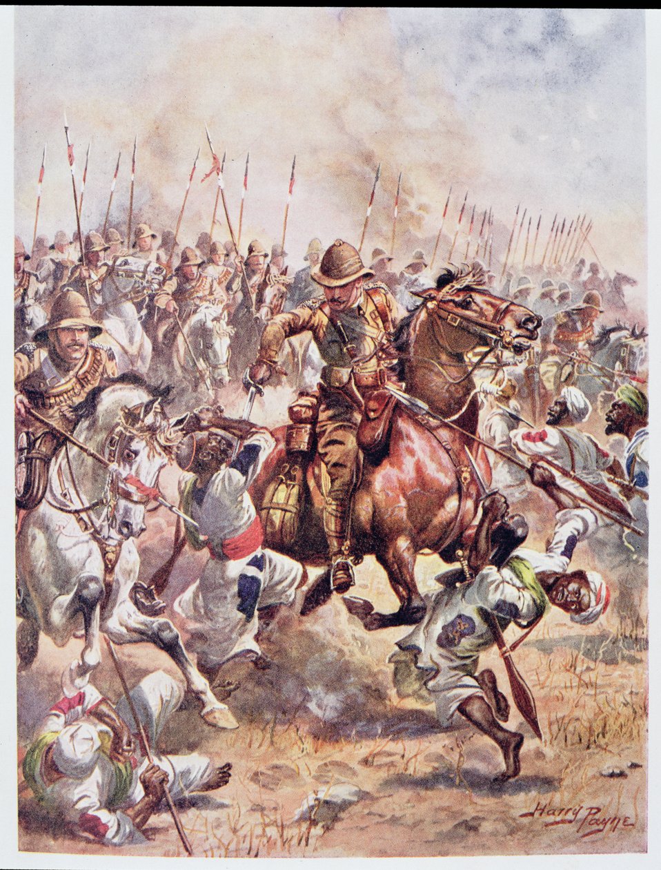 Charge des vingt-et-unième lanciers, illustration de 