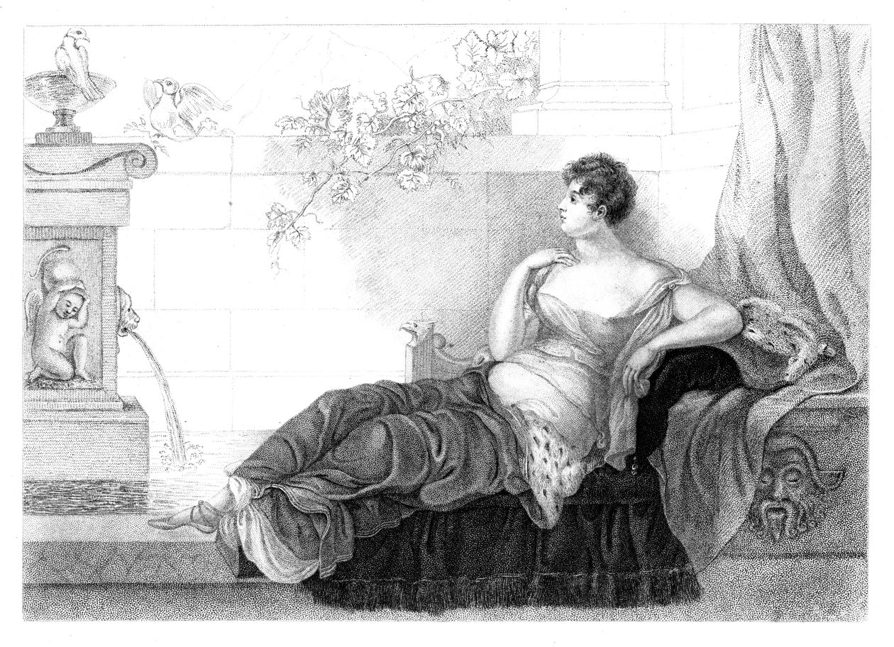Mary Robinson 1757-1800, poétesse et romancière anglaise, 1830 - Henry Adlard