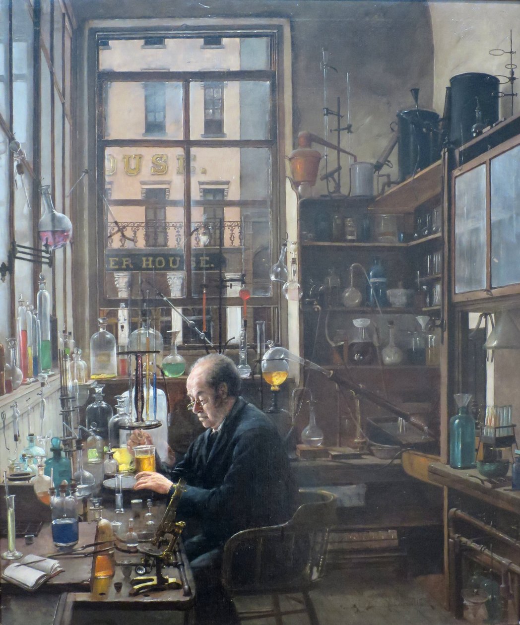 Dans le laboratoire par Henry Alexander, vers 1885-87 - Henry Alexander
