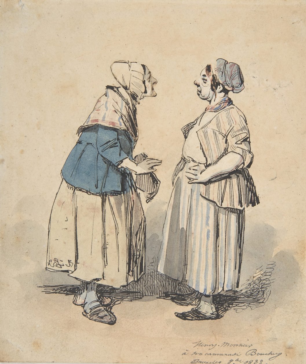 Les Deux Commères - Henry Bonaventure Monnier