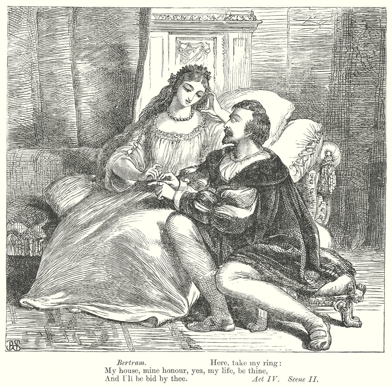 Tout est bien qui finit bien (gravure) - Henry Courtney (after) Selous