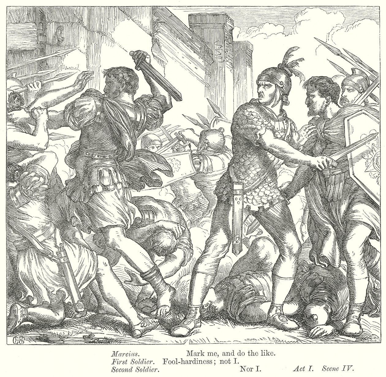 Coriolanus (gravure) - Henry Courtney (after) Selous