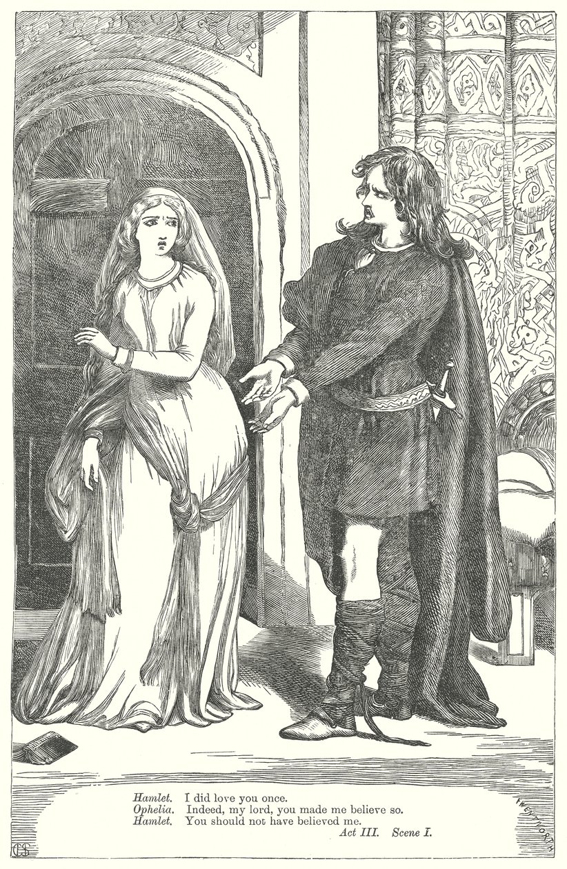 Hamlet (gravure) - Henry Courtney (after) Selous