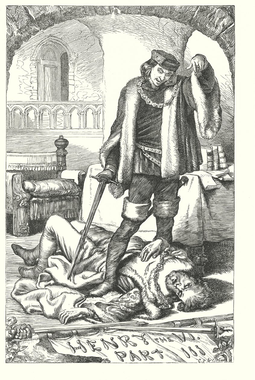 Le roi Henri VI, troisième partie (gravure) - Henry Courtney (after) Selous