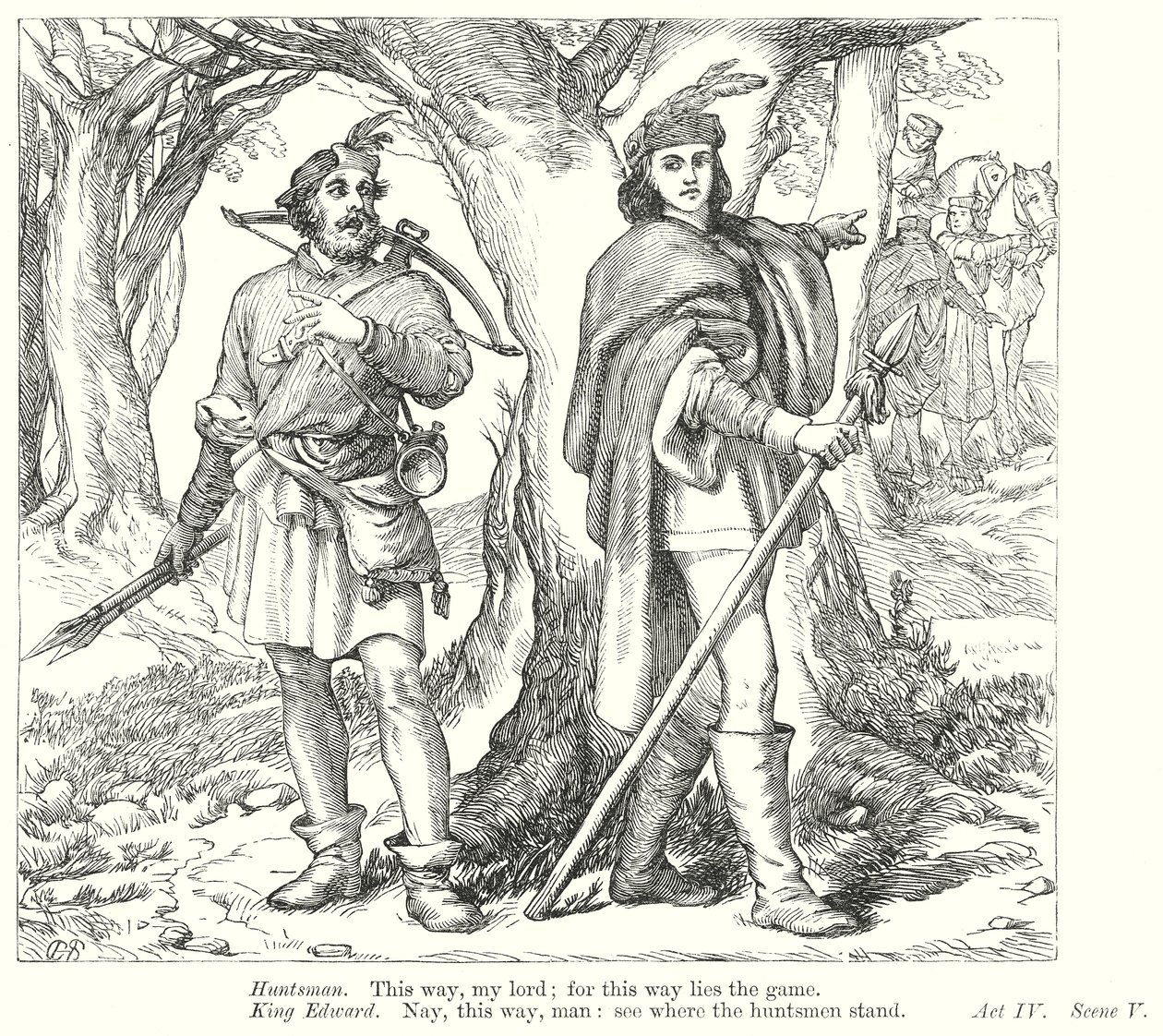 Le roi Henri VI, troisième partie (gravure) - Henry Courtney (after) Selous