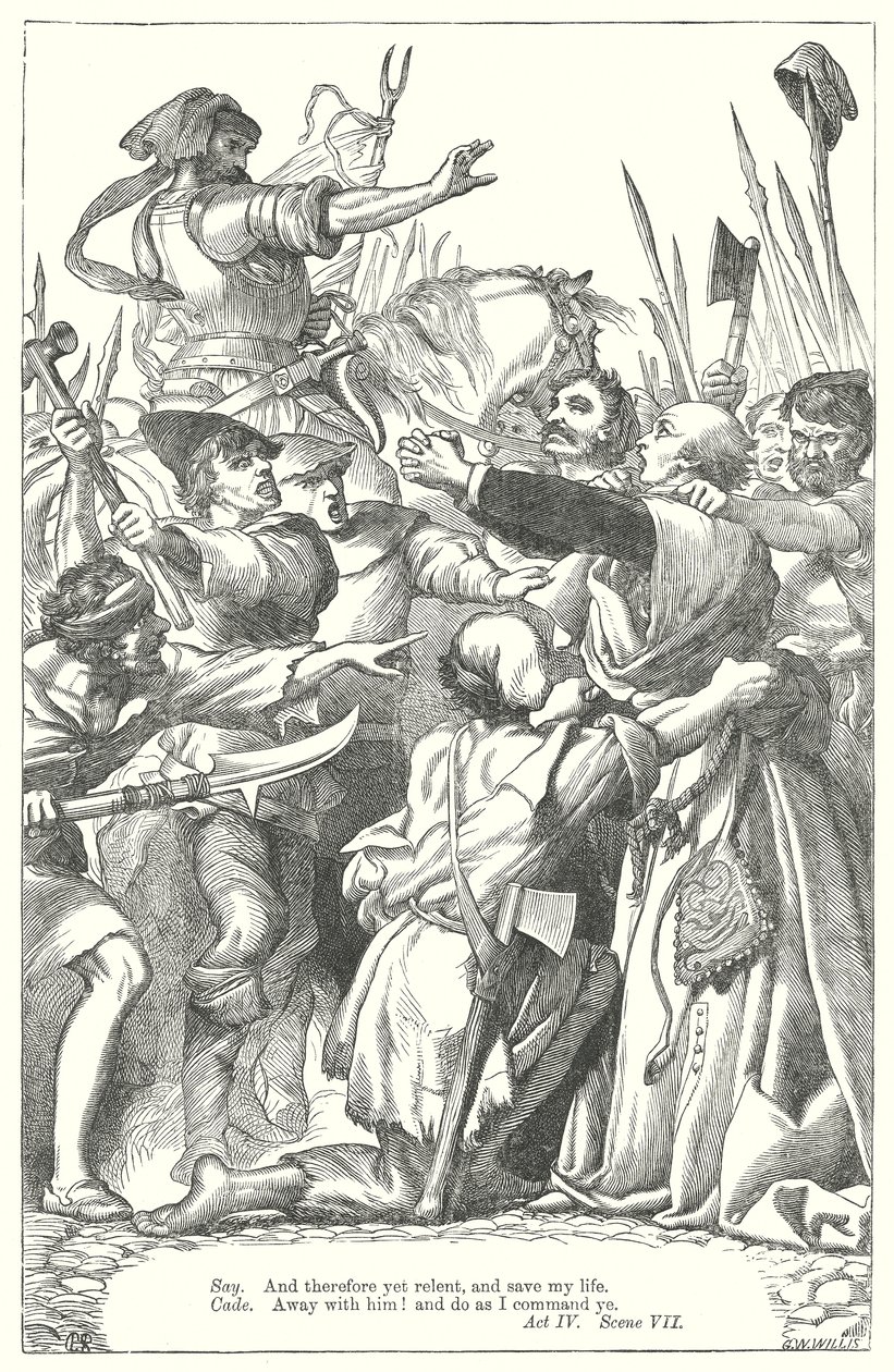 Le roi Henri VI, deuxième partie (gravure) - Henry Courtney (after) Selous
