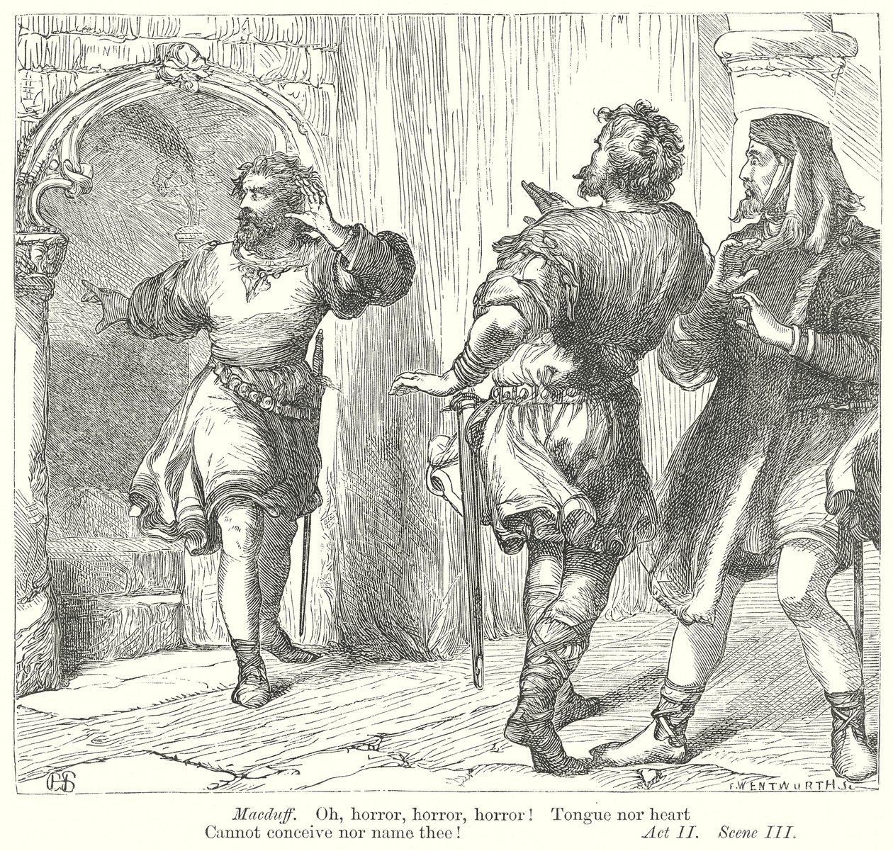 Macbeth (gravure) - Henry Courtney (after) Selous