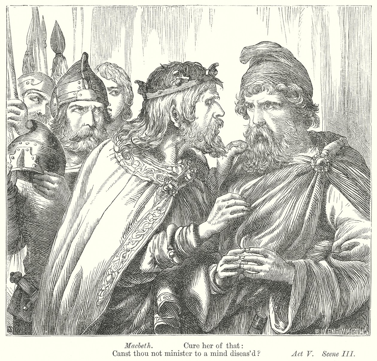 Macbeth (gravure) - Henry Courtney (after) Selous