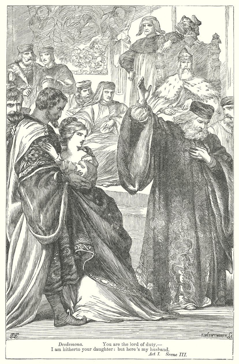 Othello (gravure) - Henry Courtney (after) Selous