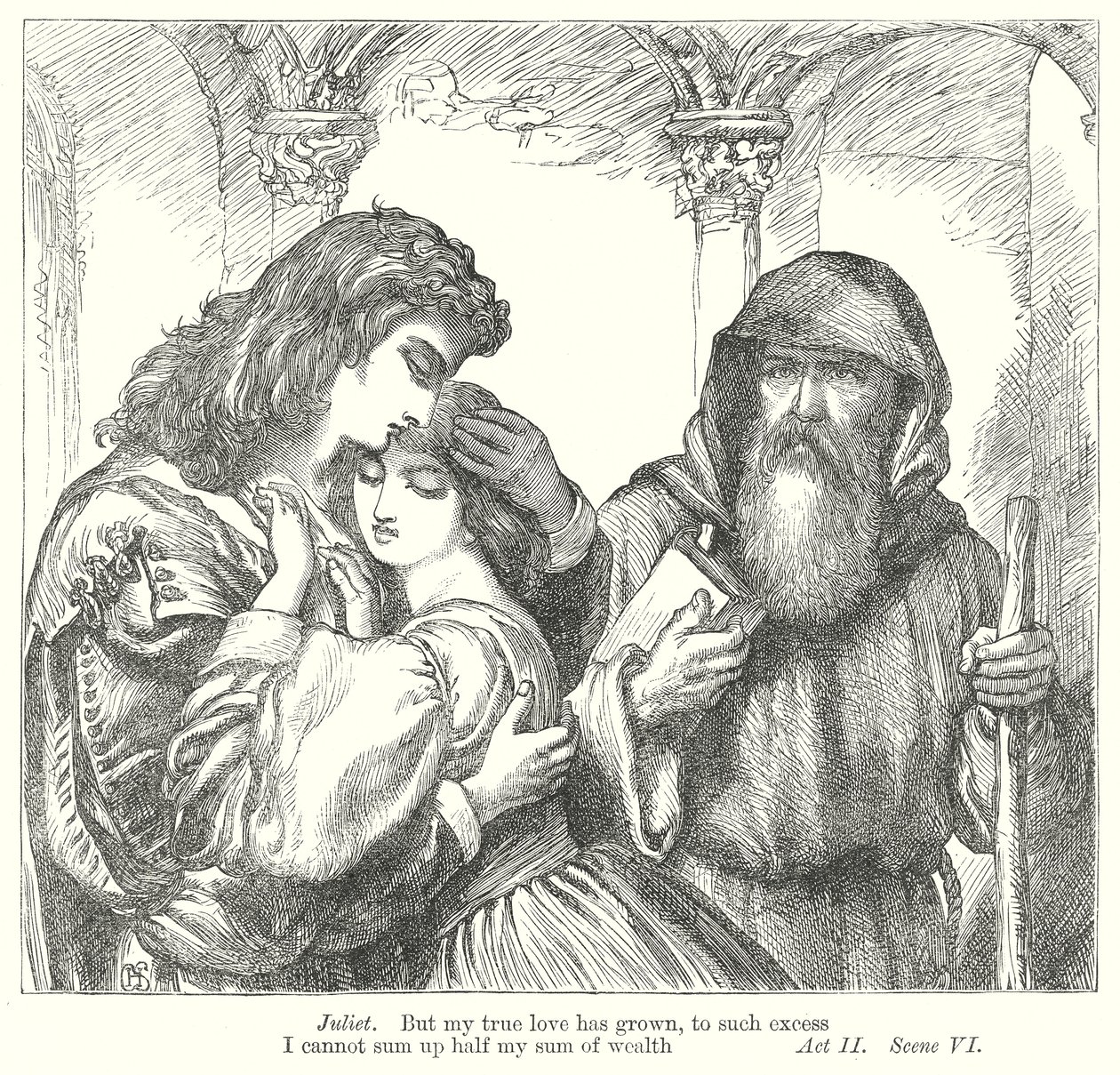 Roméo et Juliette (gravure) - Henry Courtney (after) Selous