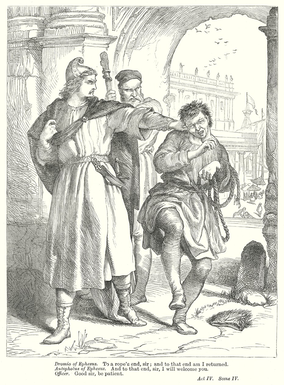 La comédie des erreurs (gravure) - Henry Courtney (after) Selous