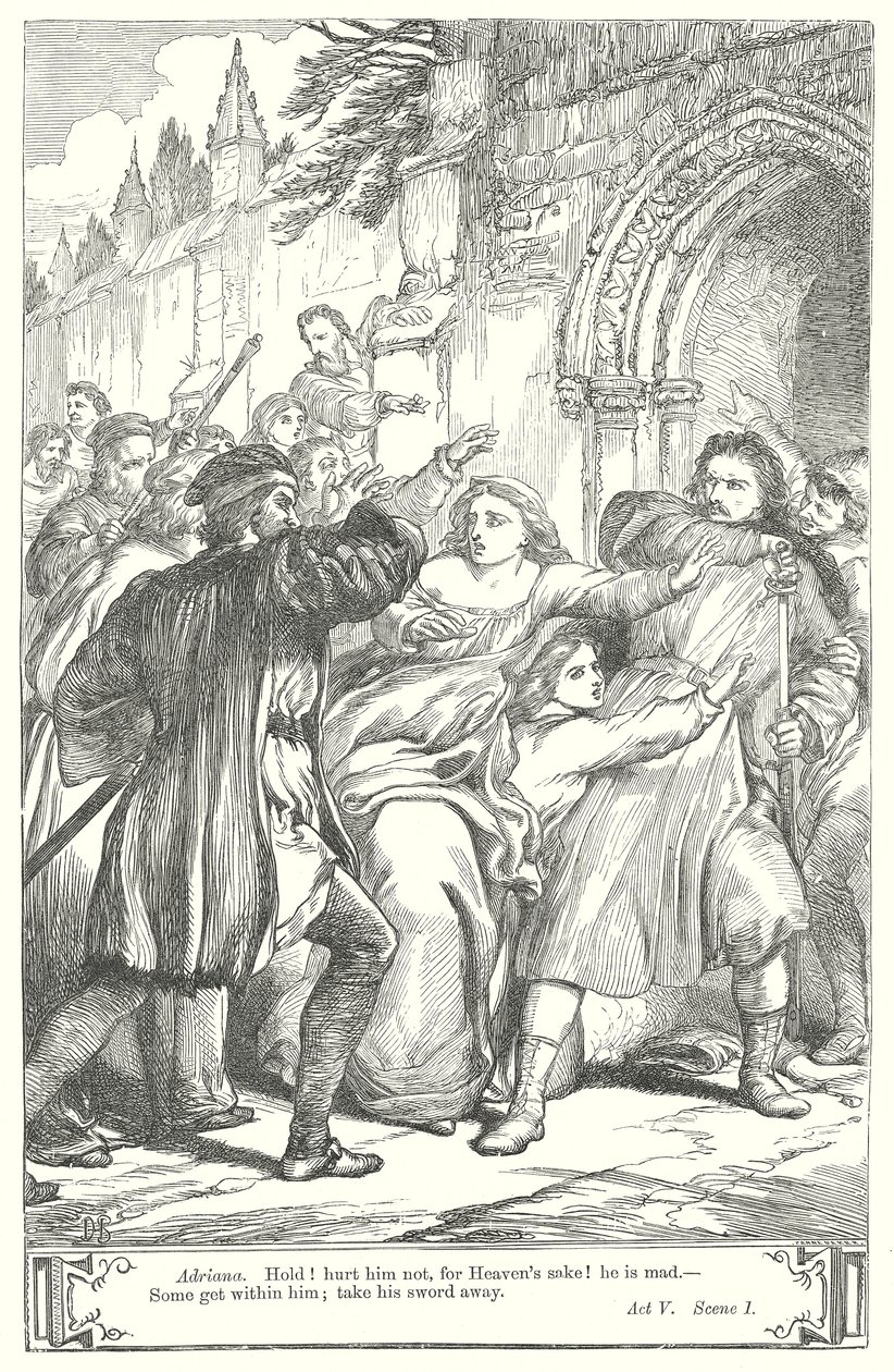 La comédie des erreurs (gravure) - Henry Courtney (after) Selous